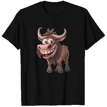 Discover Happy Yak Cartoon Character Fun T Shirts