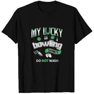 Discover Lucky Bowling Fun Unique Horse Shoe T Shirts