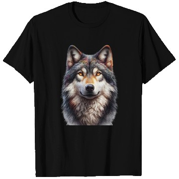 Discover Majestic Wolf Spirit T Shirts