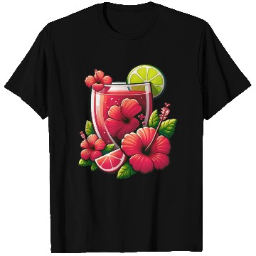 Discover Red hibiscus tea T Shirts