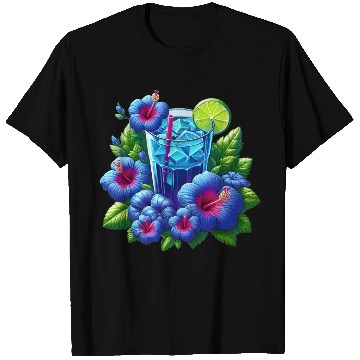 Discover Blue hibiscus tea T Shirts