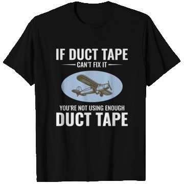 Discover Aircraft Mechanic Aviation Technician Duct Tape T Shirts