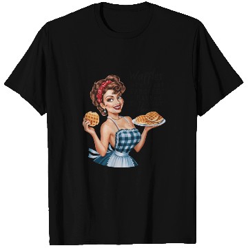 Discover Waffle Delight: Retro Housewife Humor T Shirts