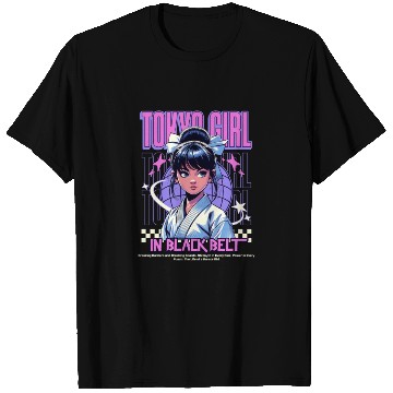 Discover anime tokyo girl in black belt T Shirts