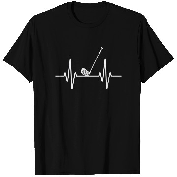 Discover Heartbeat Golf Club Enthusiast Graphic T Shirts