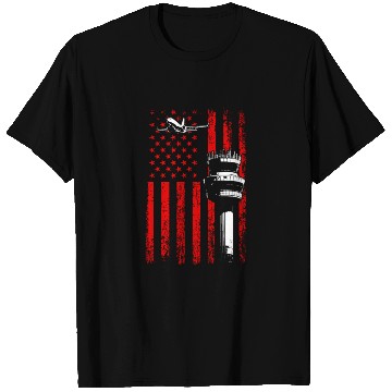 Discover American Flag US, air traffic controller T Shirts