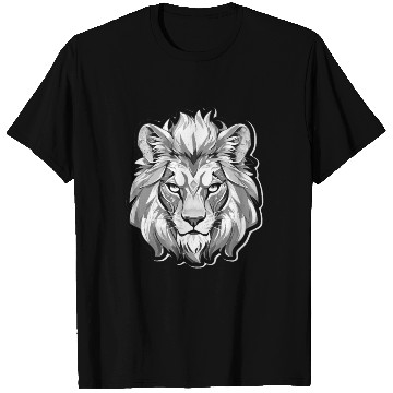 Discover White Angry Lion T Shirts