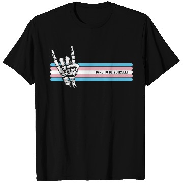 Discover Dare to be Yourself, Rock Skull LGBTQ Ally T Shirts