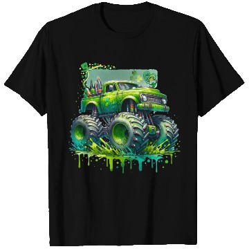 Discover Monster Truck Shamrock T Shirts