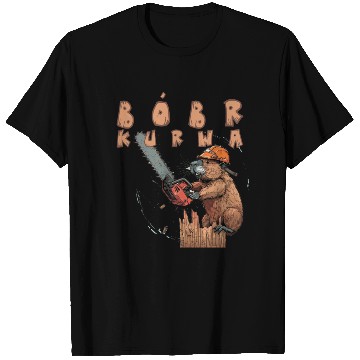 Discover Beaver Lumberjack Chainsaw T Shirts