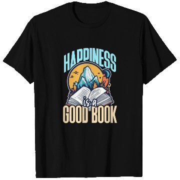 Discover Literature Teacher Happiness Is A Good Book Reader T Shirts