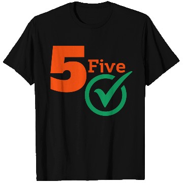 Discover The Number 5 Five Cool T Shirts