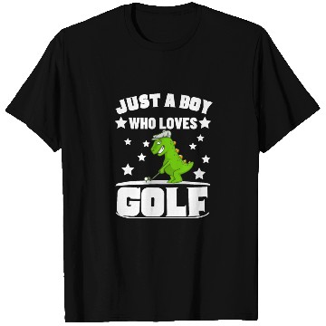 Discover Golfing Dinosaur Just A Boy Who Loves Golf T Shirts