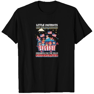 Discover Kindergarten Teacher Patriots Big Celebrations T Shirts