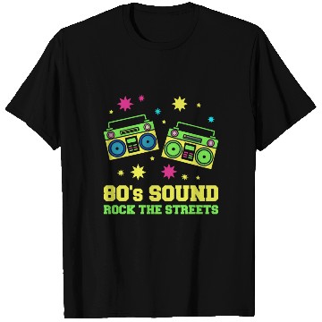 Discover 80s Boomboxes Rock the Streets T Shirts