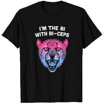 Discover Im the Bi with Biceps Bisexual LGBTQ Bi Pride LGBT T Shirts