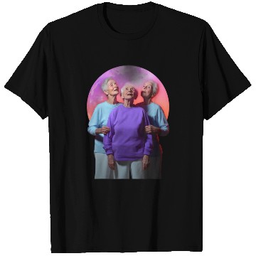 Discover Granny Howling Moon Ladies T Shirts