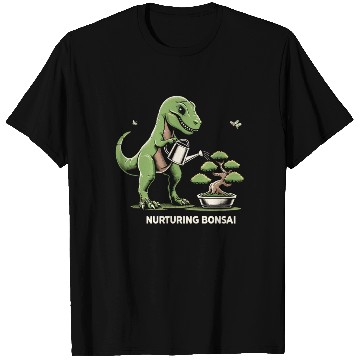 Discover T-Rex Dinosaur Gardener Bonsai Master Gardening T Shirts