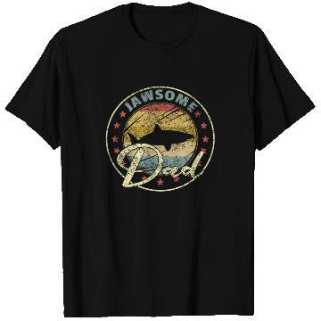 Discover Jawasome Dad Funny Shark Father's Day Gift T Shirts