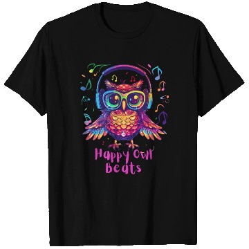 Discover Happy Owl Beats T Shirts