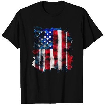 Discover Patriotic American Flag July 4th T Shirts