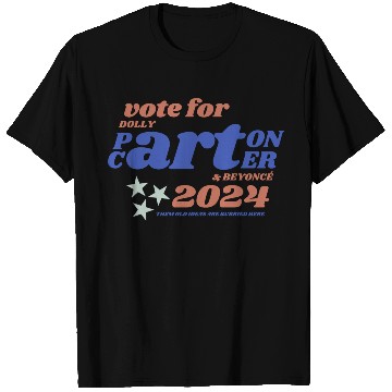 Discover Vote Beyonce and Dolly 2024 Election Cowboy Carter T Shirts