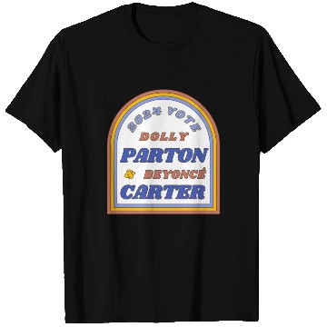 Discover Vote Dolly Parton & Beyonce Carter 2024 Election T Shirts