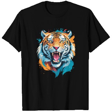 Discover Colorful Tiger Face T Shirts