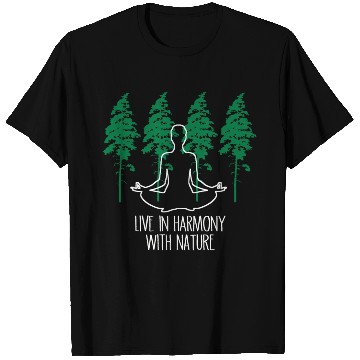 Discover Meditation, Live in harmony with nature T Shirts