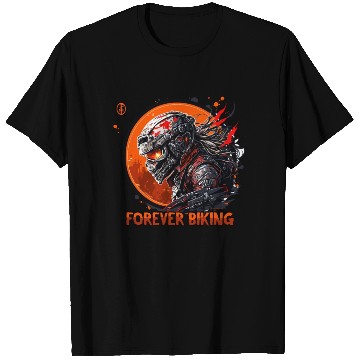 Discover Forever Biking: Skull Emblem Motorcycling T Shirts
