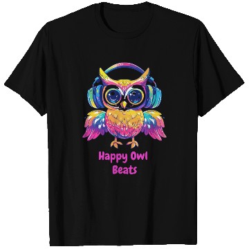 Discover Happy Owl Beats T Shirts