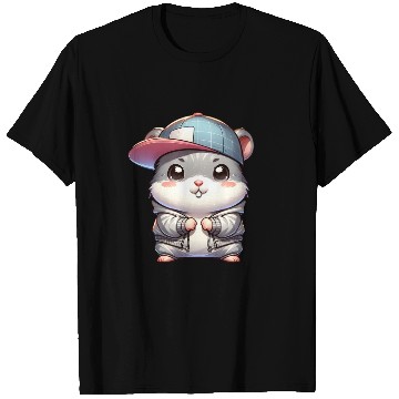 Discover Light Gray Hip Hop Hamster T Shirts