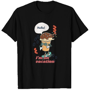 Discover Funny joyful Cool Vacation Ice Cream Cone T Shirts