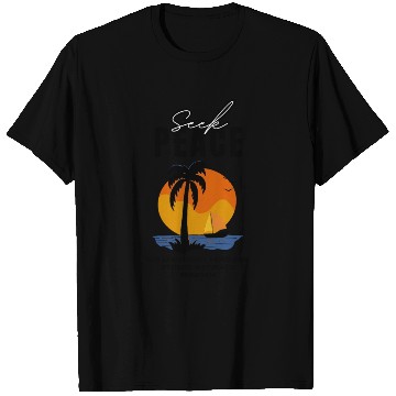 Discover Seek Peace Summer Beach T Shirts