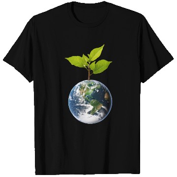 Discover Planet Earth with beautiful freshness growth tree T Shirts