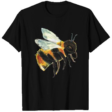 Discover Cute Bumble Bee Flying Illustration T Shirts