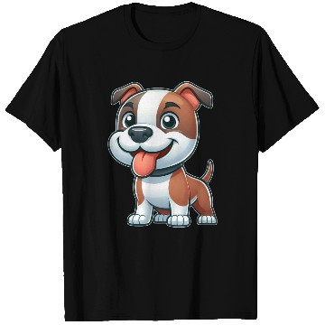 Discover Cute dog pitbull American Staffordshire Terrier T Shirts