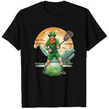 Discover St. Patrick's Day Shamrock St Paddy's Day Lacrosse T Shirts