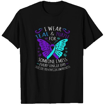 Discover I Wear Teal And Purple For Someone T Shirts