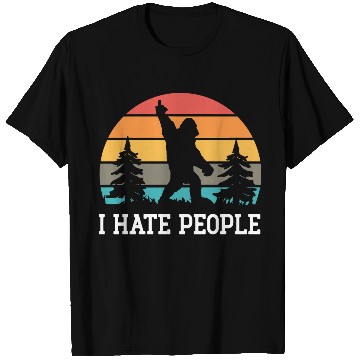 Discover I Hate People Sasquatch Bigfoot Funny Sarcastic T Shirts