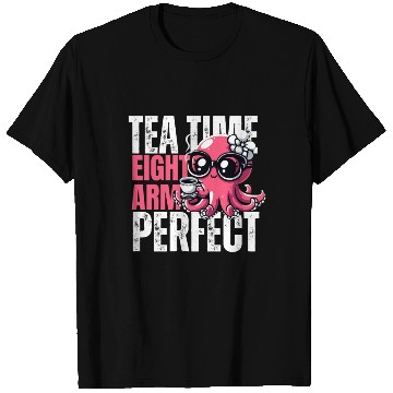 Discover funny OCTUPUS TEA TIME humorous tea lover T Shirts