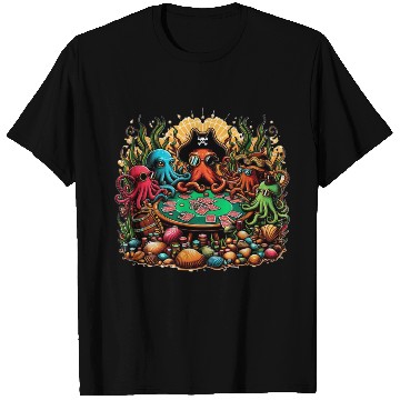 Discover Octopus Card Table T Shirts