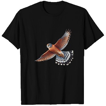 Discover Nankeen Kestral Bird in Flight T Shirts