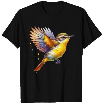 Discover Yellow Rumped Thornbill in Flight T Shirts