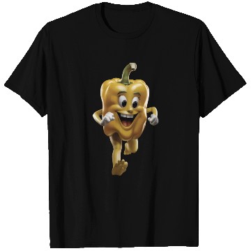 Discover Yellow Bell Pepper Running Realistic T Shirts