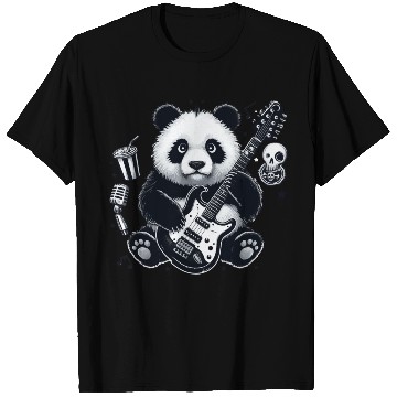 Discover Panda guitar T Shirts