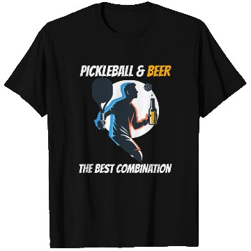 Discover Pickleball & Beer The Best Combination Fun Graphic T Shirts