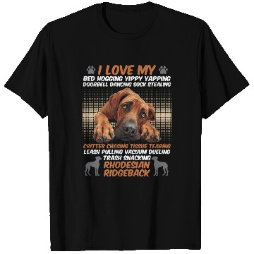 Discover Ridgeback Owner I LOVE MY RHODESIAN RIDGEBACK T Shirts