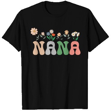 Discover Nana Wildflower Floral Design Cherry Blossom Nana T Shirts