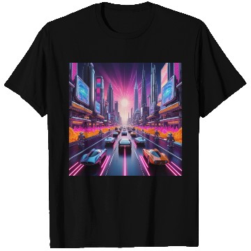 Discover Neon Nostalgia 2084 T Shirts